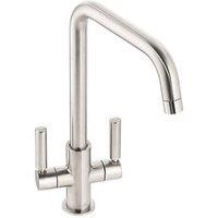 Abode Globe Quad Dual-Lever Mono Mixer Kitchen Tap Brushed Nickel (623RK)