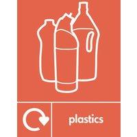 Essentials Plastics Recycling Sign 297mm x 210mm (623YU)