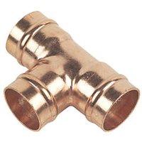 Flomasta Copper Solder Ring Equal Tee 22mm (62407)