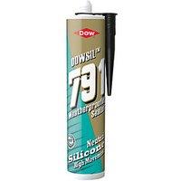 Dow 791 Weatherproofing Silicone Sealant Black 310ml (62431)