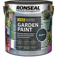 Ronseal 2.5Ltr Blackbird Matt Garden Paint (6243P)