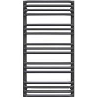 Terma 760mm x 500mm 1406BTU Dark Grey Curved Designer Towel Radiator (624HR)