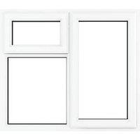 Crystal Right-Hand & Top Opening Clear Triple-Glazed Casement White uPVC Window 1190mm x 965mm (624JM)