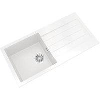 ETAL Comite 1 Bowl Composite Kitchen Sink White Reversible 1000mm x 500mm (624RG)