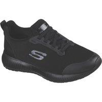 Skechers Squad SR Size 8 Womens Black Slip-On Occupational Work Trainers (624XT)