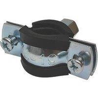 Tesla 14-19mm Rubber-Lined Pipe Clips Black/Steel 5 Pack (6250V)