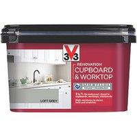 V33 2Ltr Loft Grey Satin Kitchen Cupboard Paint (625FW)