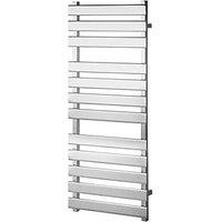 Towelrads 1200mm x 500mm 1157BTU Chrome Flat Designer Towel Radiator (625RY)