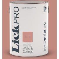LickPro 5Ltr Red 03 Vinyl Matt Emulsion Paint (625TM)