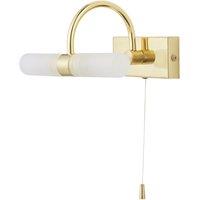 Spa Corvus 205mm Bathroom Wall Light Satin Brass (625VH)