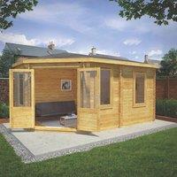 Mercia Corner Lodge Grande 16' x 9' (Nominal) Apex Timber Log Cabin (625YL)