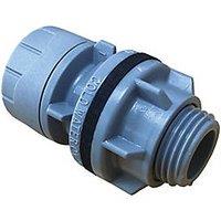 PolyPlumb Enhanced Plastic Push-Fit Tank Connector 22mm (626RF)