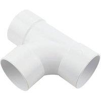 FloPlast Solvent Weld Equal Tee White 50mm (62719)