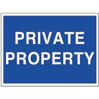 "Private Property" Sign 250mm x 350mm (6277T)