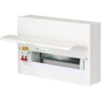 Deta PE1018S 18-Module 15-Way Part-Populated Main Switch Consumer Unit with SPD (627PV)