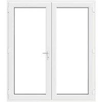 Crystal White Triple-Glazed uPVC French Door Set 2055mm x 1790mm (628JM)