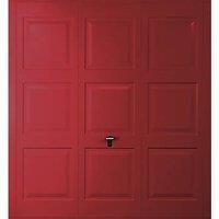 Gliderol Georgian 7' 6" x 7' Non-Insulated Frameless Steel Up & Over Garage Door Ruby Red (628VR)