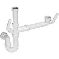 McAlpine 1 1/2" Bowl Sink Kit & Trap White 40mm (6295P)