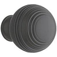 Elite Knobs & Handles Reeded Cabinet Knob Matt Black 30mm (629KK)