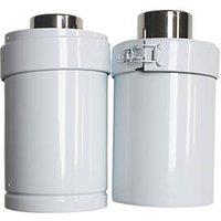 Grant White Adjustable Balanced Flue Extension 150mm x 275-450mm (629KP)