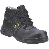 Amblers FS663 Size 10 Black Water-Resistant Safety Boots (630JV)