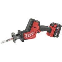 Milwaukee M18 FHZ-502X FUEL 18V 2 x 5.0Ah Li-Ion RedLithium Brushless Cordless Hackzall Reciprocating Saw (631GX)