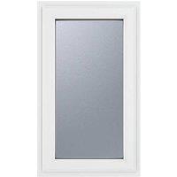 Crystal Left-Hand Opening Obscure Triple-Glazed Casement White uPVC Window 610mm x 1115mm (631JM)