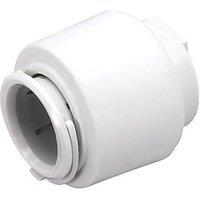 FloPlast FloFit+ Plastic Push-Fit Stop Ends 22mm 2 Pack (631RF)