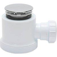 Opella Shower Waste White / Chrome 50mm (6328J)