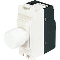 MK Grid Plus 2-Way Grid Dimmer Switch White with Colour-Matched Inserts (63302)