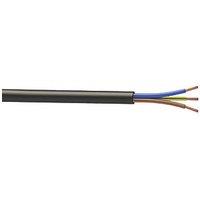 Time 3183P Black 3-Core 0.75mm Flexible Cable 10m Coil (63318)