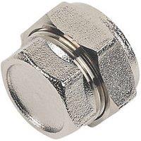 Flomasta Brass Compression Stop End 22mm (63339)