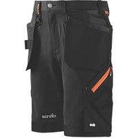 Scruffs Pro Stretch Plus Holster Work Shorts Black 30" W (633PT)