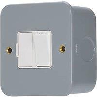Contactum 13A Switched Metal Clad Fused Spur with White Inserts (633RP)