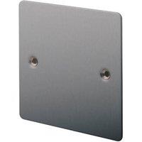 LAP 1-Gang Blanking Plate Brushed Stainless Steel (63495)