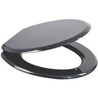 Palmi Toilet Seat Moulded Bamboo Black (6350T)