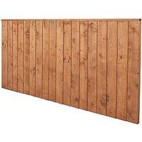 Forest Vertical Board Closeboard Garden Fencing Panels Golden Brown 6' x 3' Pack of 3 (635FL)