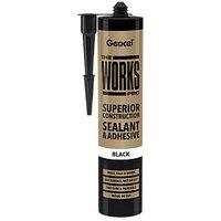 Geocel The Works Pro Sealant & Adhesive Black 290ml (635JJ)