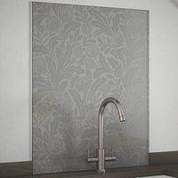 Country Living Acanthus Leaf Stone Kitchen Splashback 600mm x 750mm x 6mm (635JM)