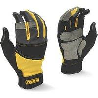 DeWalt DPG214L 3-Finger Framers Gloves Black/Yellow/Grey Large (635KX)