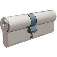 Smith & Locke 1 Star 6-Pin Euro Double Cylinder Locks 35-45 (80mm) Silver 2 Pack (635PX)