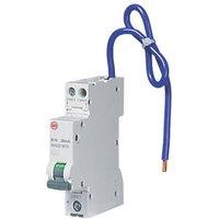 Wylex 10A 30mA Type A DP B Curve Mini RCBO (6360X)