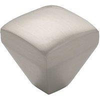 Essentials Decorative Soft Square Cabinet Knobs Satin Nickel 25mm 2 Pack (636HP)