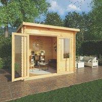 Mercia Elite 9' x 9' (Nominal) Pent Timber Log Cabin (636YL)