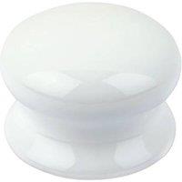 Smith & Locke Traditional Cabinet Door Knobs Porcelain White 50mm 2 Pack (6378V)