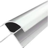 Multipanel Type B External Corner Satin Aluminium 2450mm x 11mm (637JE)