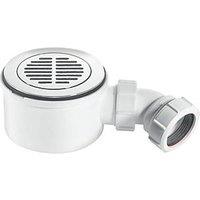 McAlpine Slotted Shower Trap with 1 1/2" Outlet Chrome 90mm (637JJ)