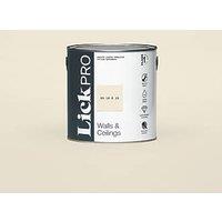 LickPro Max+ 2.5Ltr White BS 10 B 15 Eggshell Emulsion Paint (637JY)