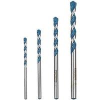 Erbauer Straight Shank Multi-Material Drill Bit Set 4 Pieces (637PV)