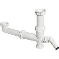 FloPlast 1 1/2 Bowl Sink Kit White 40mm (63858)